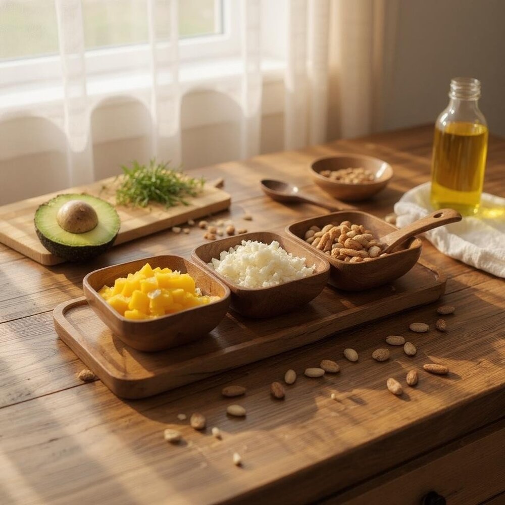 Alii Woods Honolulu Genuine Monkey Pod 5-Piece Condiment Set